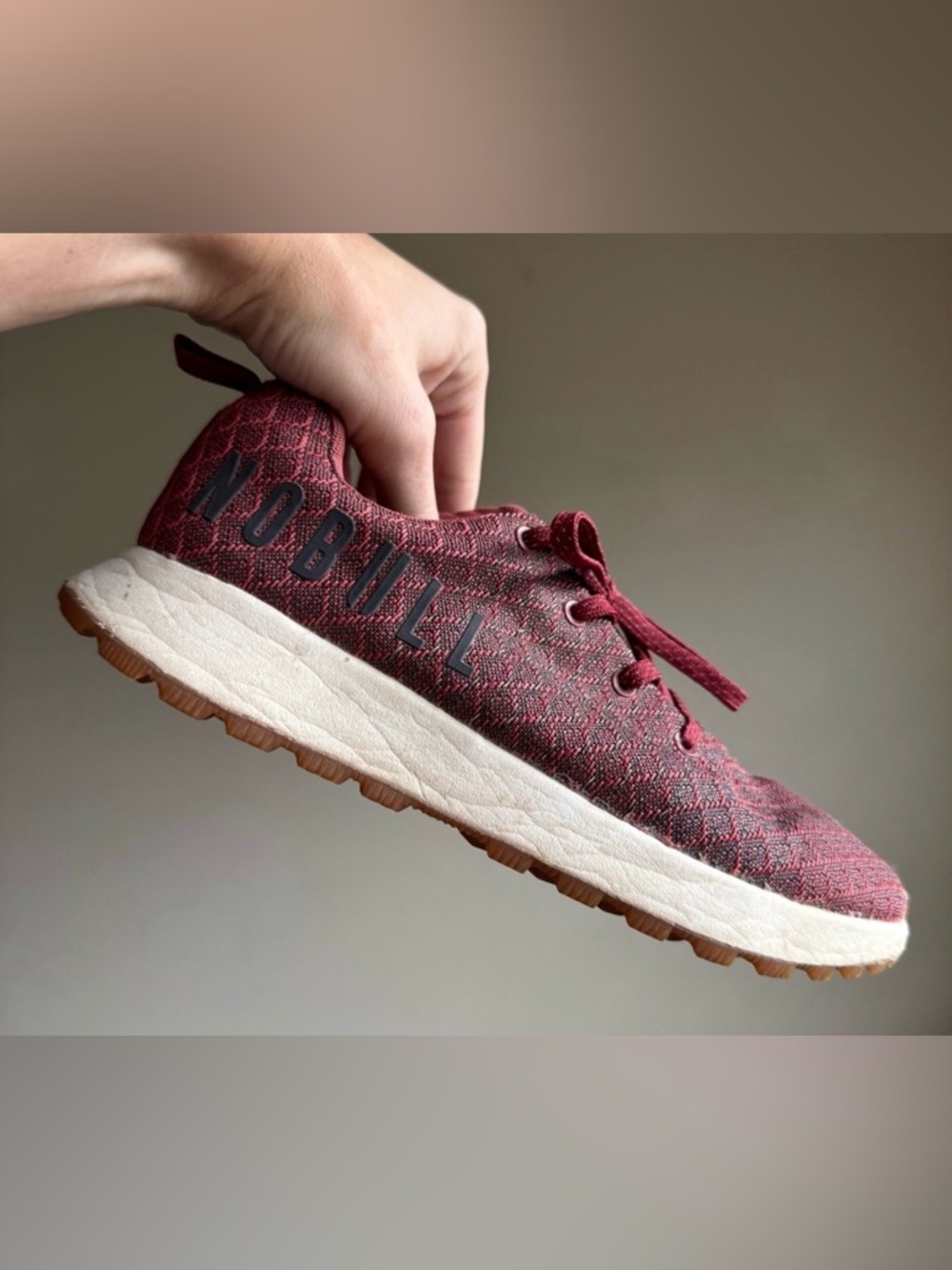 NoBull Maroon Matryx Sneakers Tennis Shoes 7